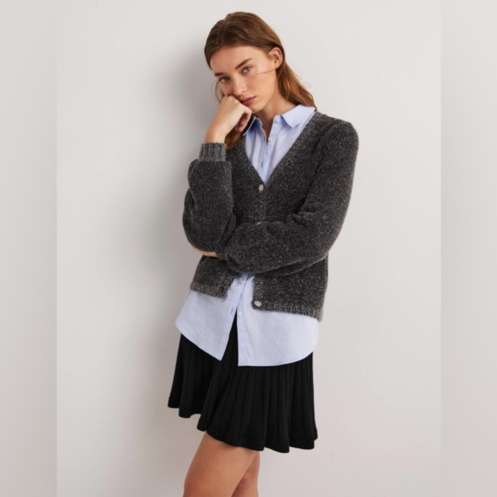 MILLY RIB PLEATED KNIT BLACK MINI SKIRT SIZE XSMALL